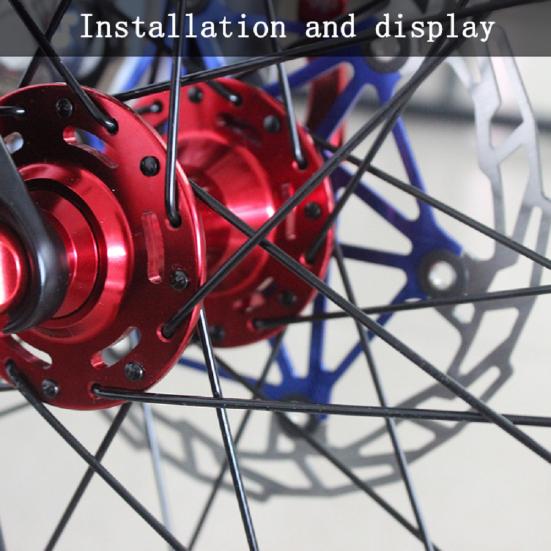 16Pcs 251mm-269mm MTB Mountain Bicycle Bike Wheel Steel Spokes Parts with Caps