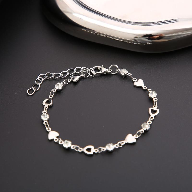 Autumn sweet and cool love zircon bracelet women's niche design 2026 new girlfriend couple jewelry