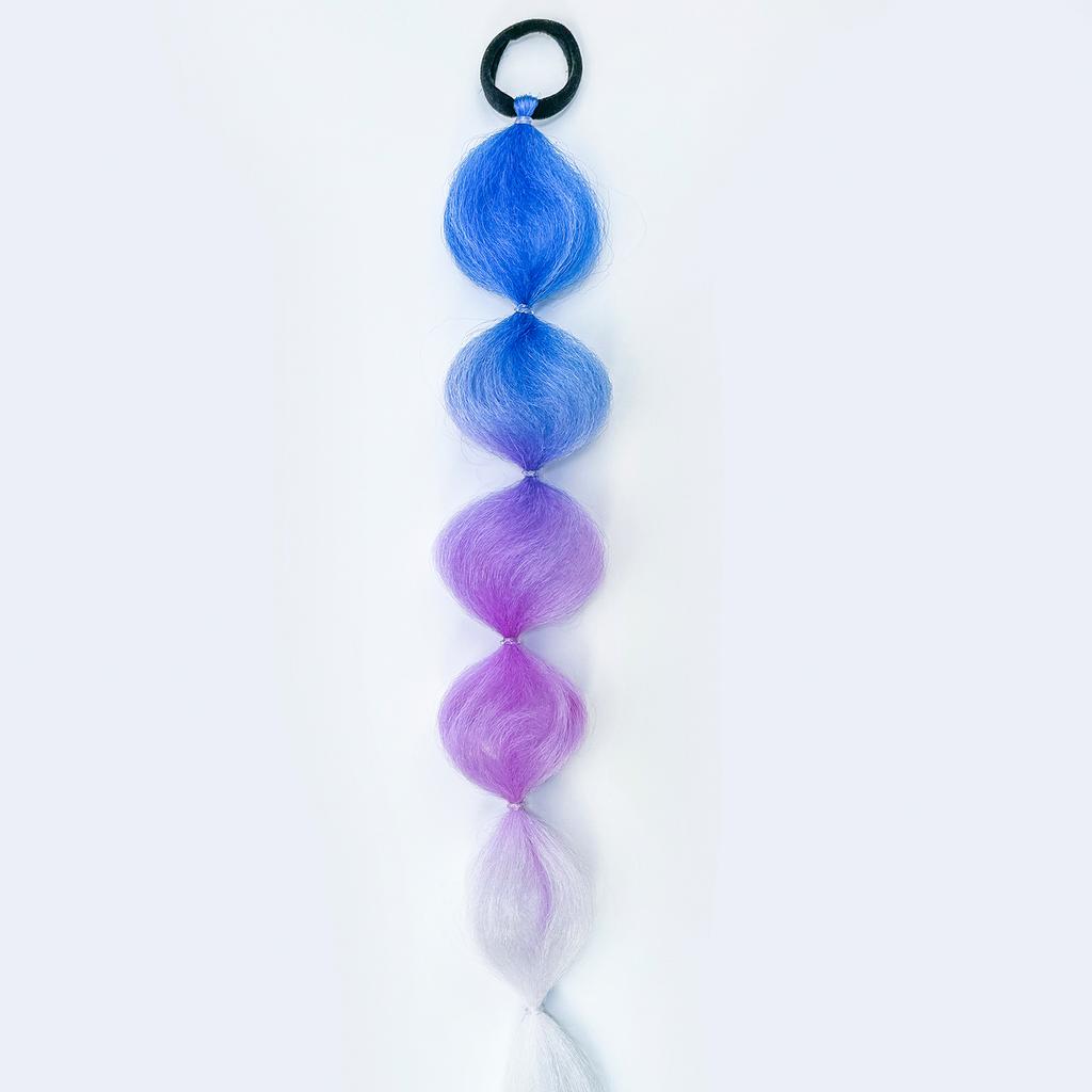 Fashion Braid Sweet Hair Ties Girl Gradient Cherry Blossom Powder Twist Long Braid Wig Hairbands Party Dating Hair Accessories