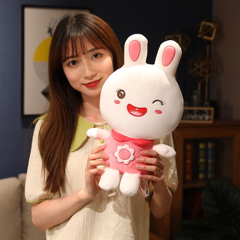Rabbit Plush Lovely Stuffed Toy Ultra Soft Cuddle Companion For Kids In Cute Colors