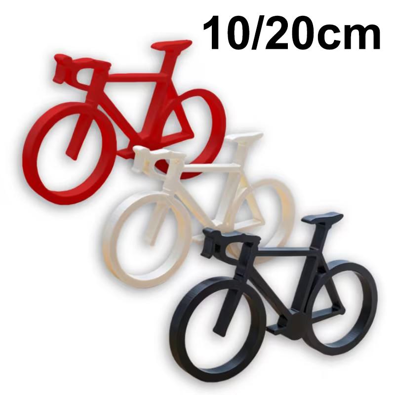 Modern Bicycle Sculpture Minimalist 3D Printed Bike Art Home Decor Accent Cycling Statue for Table Living Room