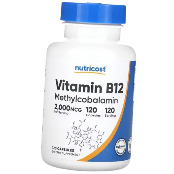 

Вітамін В12, Метилкобаламін, Vitamin B12 2000, Nutricost (36647046) 120caps