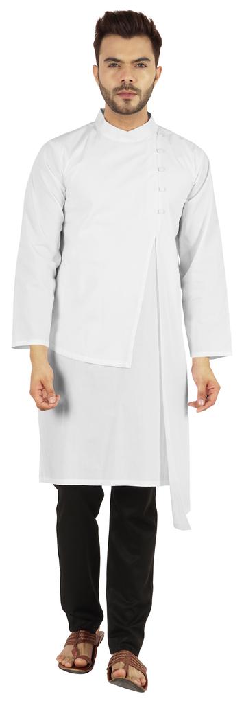 Atasi Indian Designer Kurta For Mens Party Wear Solid Color Ethnic Long