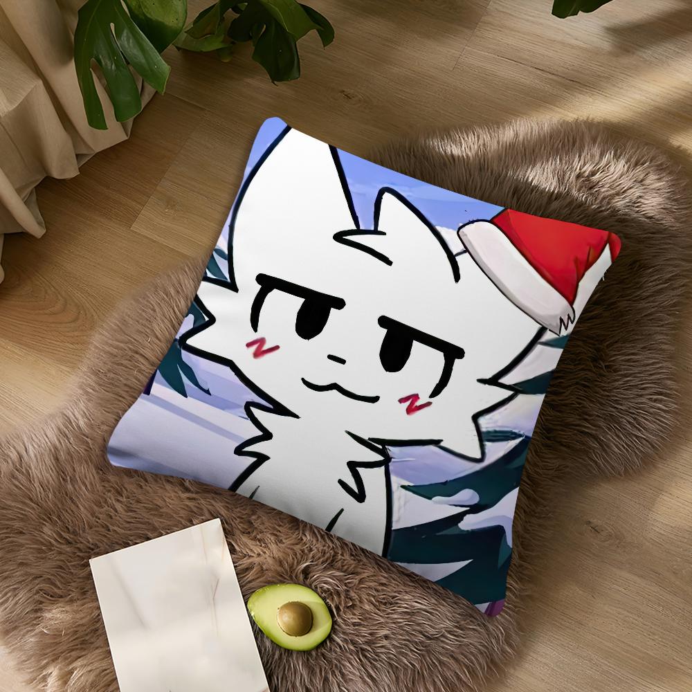 Boykisser Silly Cat Cute cushion cover Living Room Accent Couch Back Support Square Lounge Restful Nap Companion Pillow Case