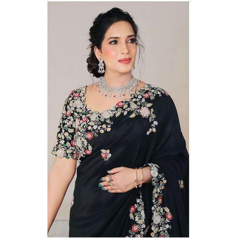 Timeless Grace Georgette Designer Saree  |Party Wear Soft Georgette Saree – soft, flowy & perfectly elegant for every special moment |