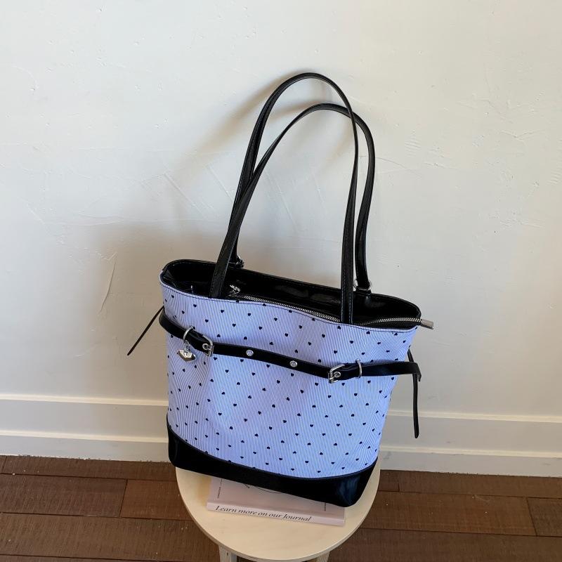 

Модный тренд рюкзак в горошек женский летний новый повседневный большой вместимости сумка-тоут на плечо рюкзак