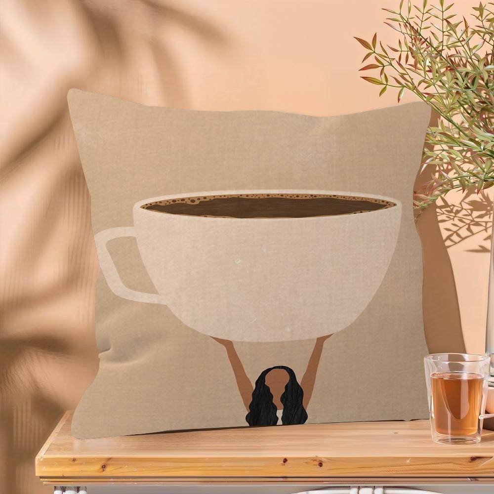 Coffee Guide Pillow Anime Pillow Sofa Bed Head Pillow Cover Cushion Cover Fashion