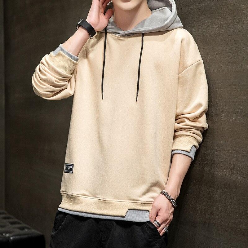 Herfst Hoodies Heren Effen Casual Hooded Sweatshirts Mode Streetwear Oversized Hoodie Voor Heren Pullover M-4XL