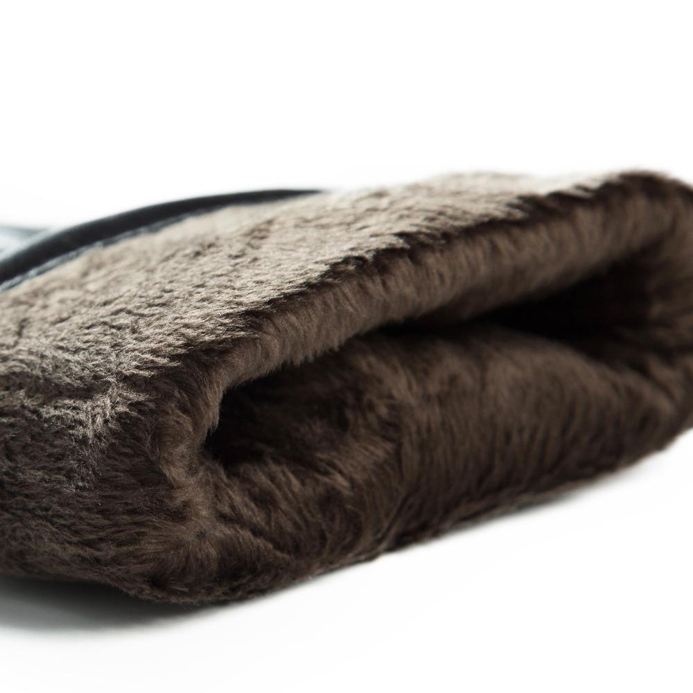 Leather Gloves Men's Winter Warm Outdoor Riding Motorcycle Driving Piled Thickened Electric Vehicle Sheepskin Gloves