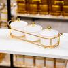 Luxury Compartmentalized Fruit and Snack Tray for Home Display