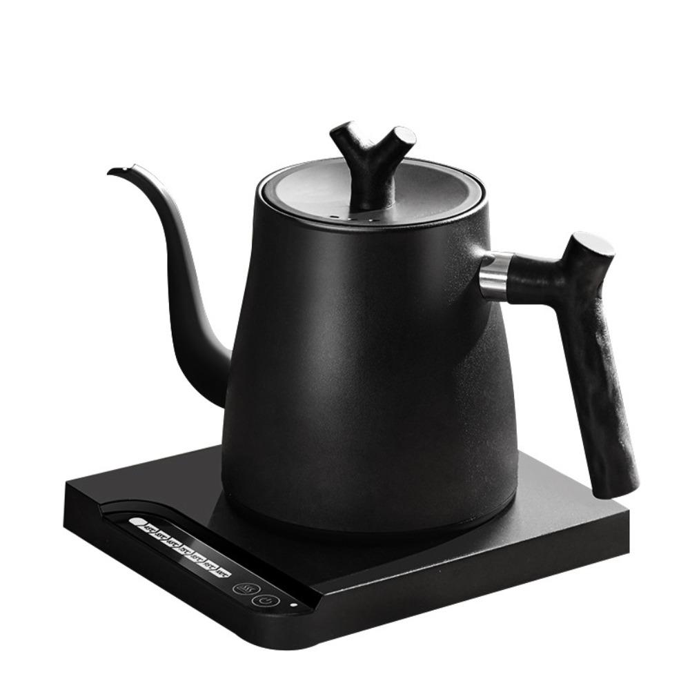 1000ML Goose-neck Electric Kettle Stainless Steel Smart Temp Control Electric Water Pot Fast Heating with Heated Base