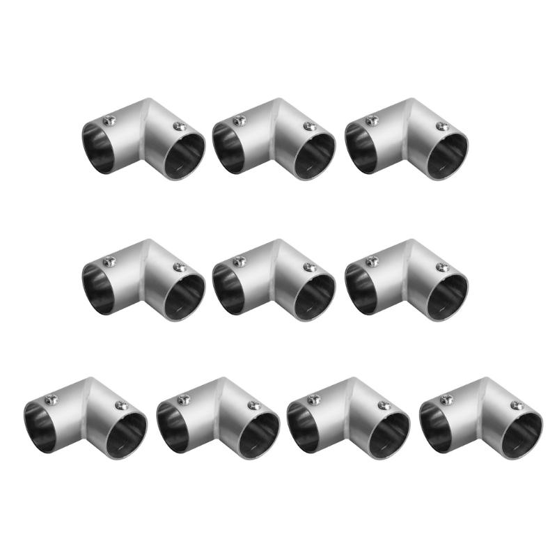 Pack Of 10 Stainless Steel T Pipe Connectors set Handrail T Joint Accessories T Shaped Boats Railing Component Multiple