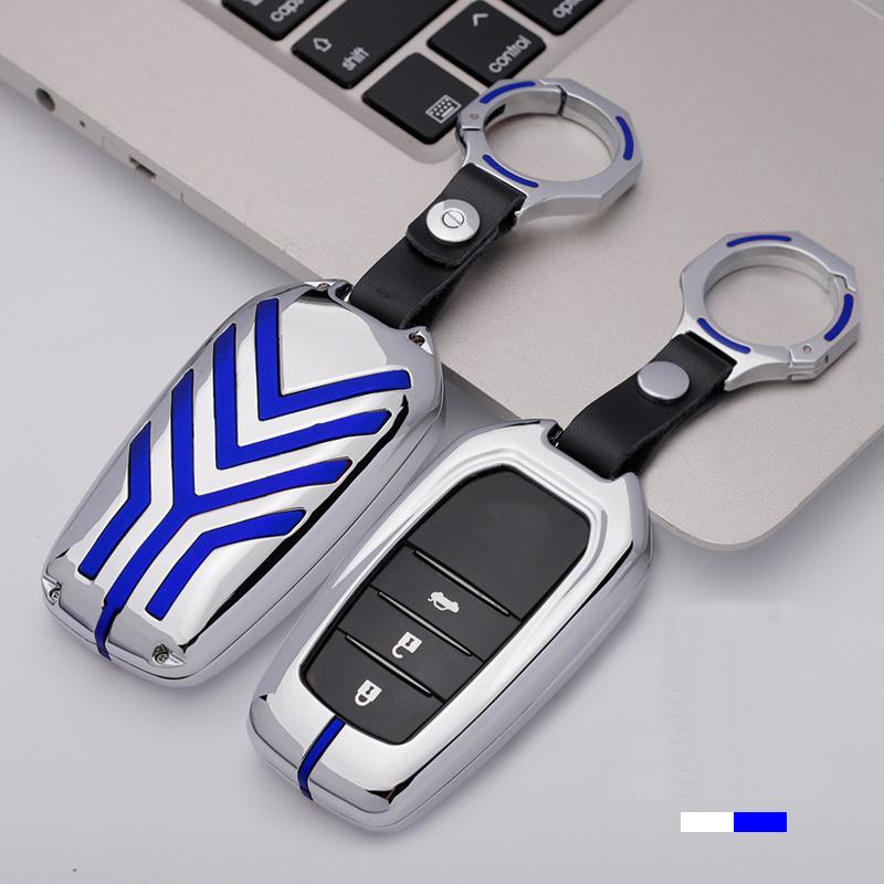 High Grade Zinc Alloy Car Key Case Cover Shell Protector For Toyota Highlander Corolla Ready Crown Rav4 Levin Car Accessories