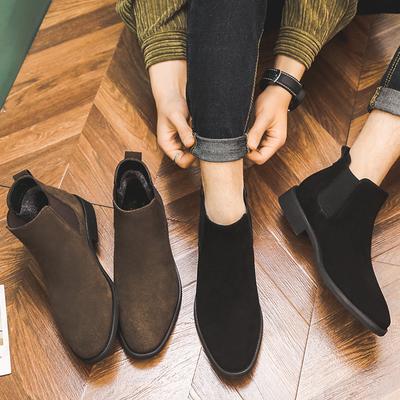 Men'S High Top Boots Leather Men'S Martin Boots Socket Short Boots Chelsea Boots Wholesale S18-W