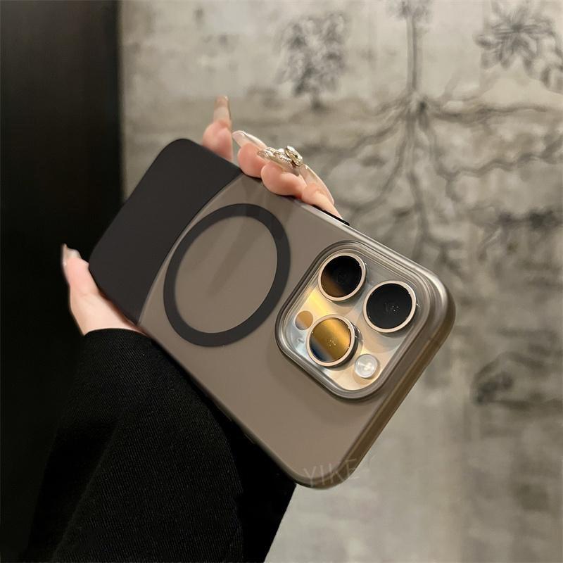 Original Ultra Thin Matte Magnetic Wireless Charge 2 IN 1 Clear Case For For Iphone 15 14 Plus 13 12 11 Pro Max Magsafe Hard Cover