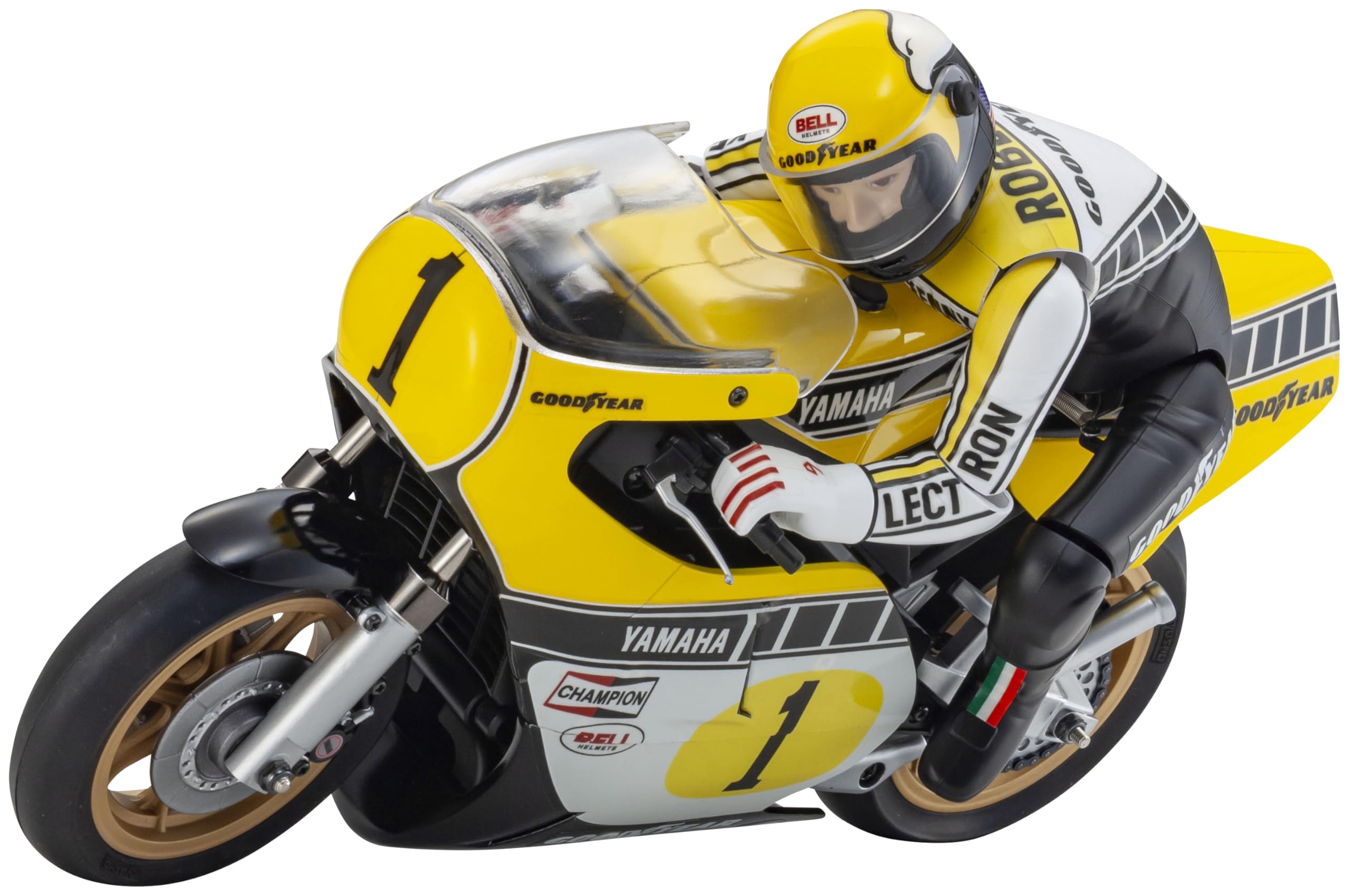

Kyosho EP Bike Racer Series Yamaha YZR500 1978 Electric Radio 34936T1 1/8 Hang-On Kit, Control,
