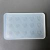 Heart Chinese Character Accessories Mold Flexible Silicone Jewelry Mould Epoxy Accessory Making Mold for Craft Lover