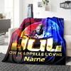 Customiz Name Personality Jul rapper  Blanket Soft &Warm Sofa Office Bed Travel Lunch Break Blanket, Gift Suitable All Seasons
