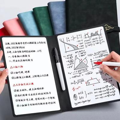 Reusable Whiteboard Notepad Erasing Writing Board Portable Whiteboard Notebook  Office Accessories