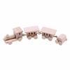Miniature Wooden Train with Carriages Space-Saving Set