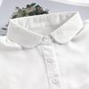 Detachable Cotton Lapel Shirt Fake Collar Solid Color False Blouse Neckwear Vintage Lace Lapel Blouse Top Clothing Accessories