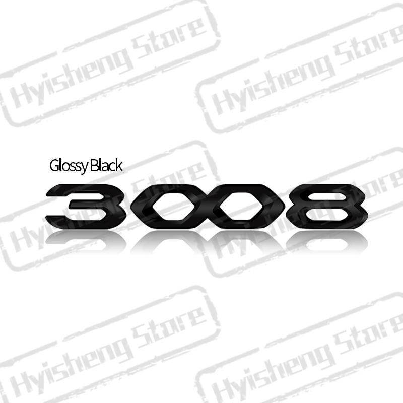 Metal Car Styling For New 2008 3008 4008 5008 Tricolor Blue White Red Sticker Front Hood Badge Rear Trunk Body Emblem