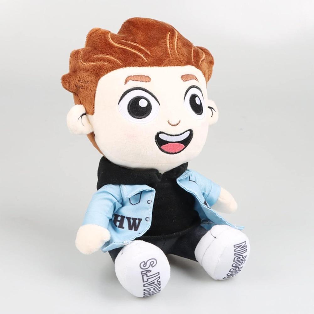 Plush plush toy game plush doll cartoon cute blue clothes stuffed doll