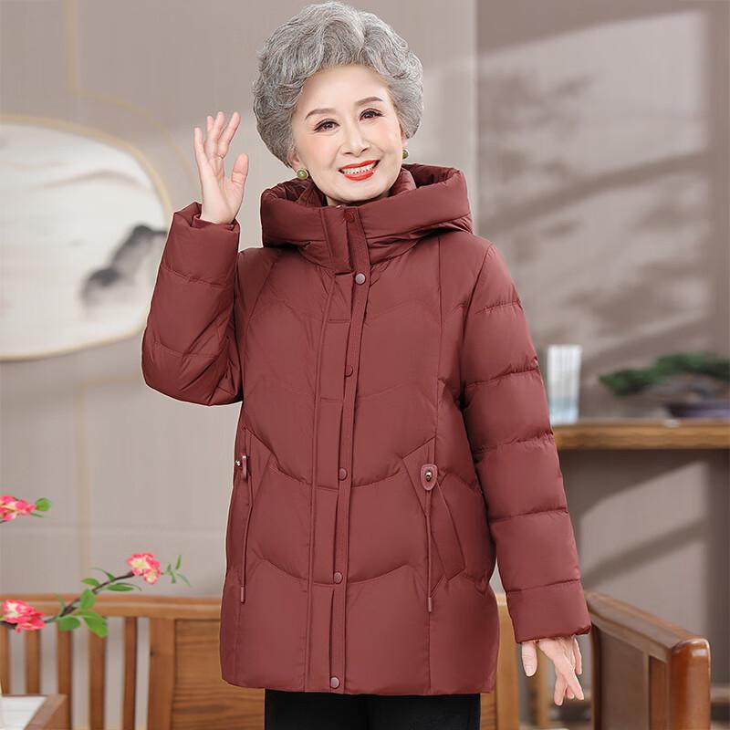 Women's Winter Hooded White Duck Down Jacket