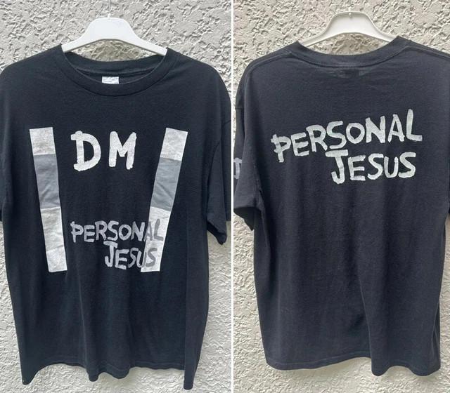 

1990s Depeche Mode ‘Personal Jesus’ 2 side black short sleeve T shirt Unisex T-Shirt S