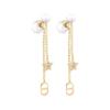Metal, Faux Crystal, Resin Earrings Women's E1270TRICY-D301