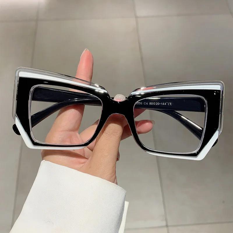 Anti Blue Light Optical Irregular Square Glasses Women Vintage Brand Designer Myopia Prescription Multicolour Eyewear Frame