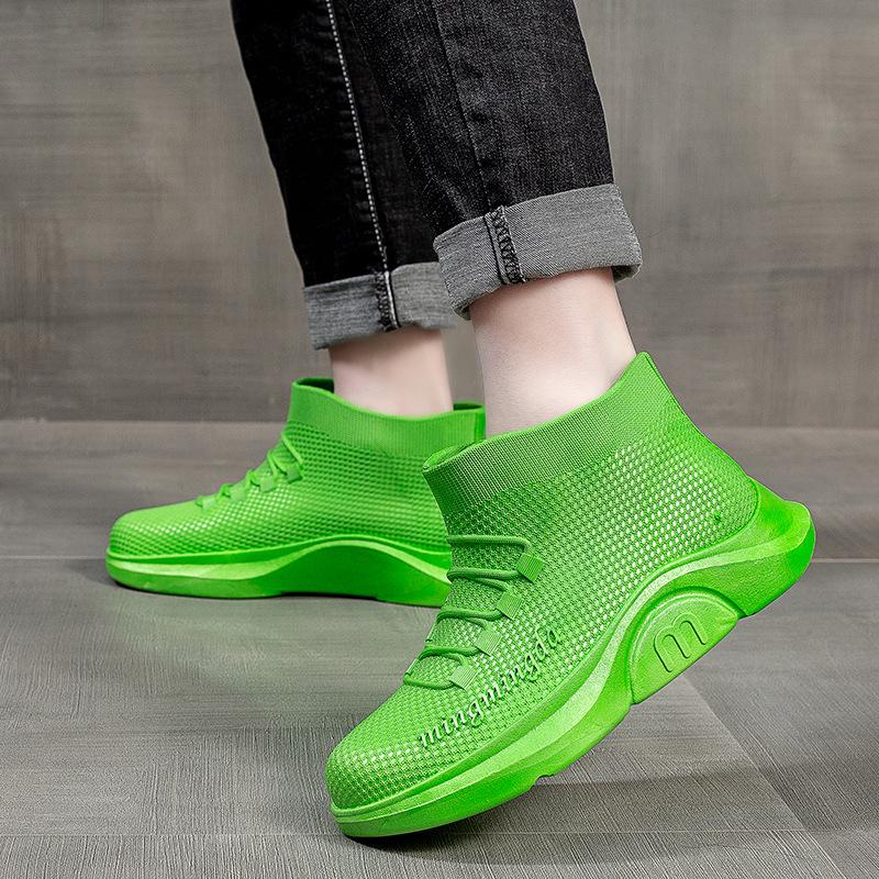 Kurze Röhre Mode wasserdichte Schuhe Damen Gummischuhe Küche Arbeit Regenstiefel Anti-Rutsch-Überschuhe Outwear Schuhe