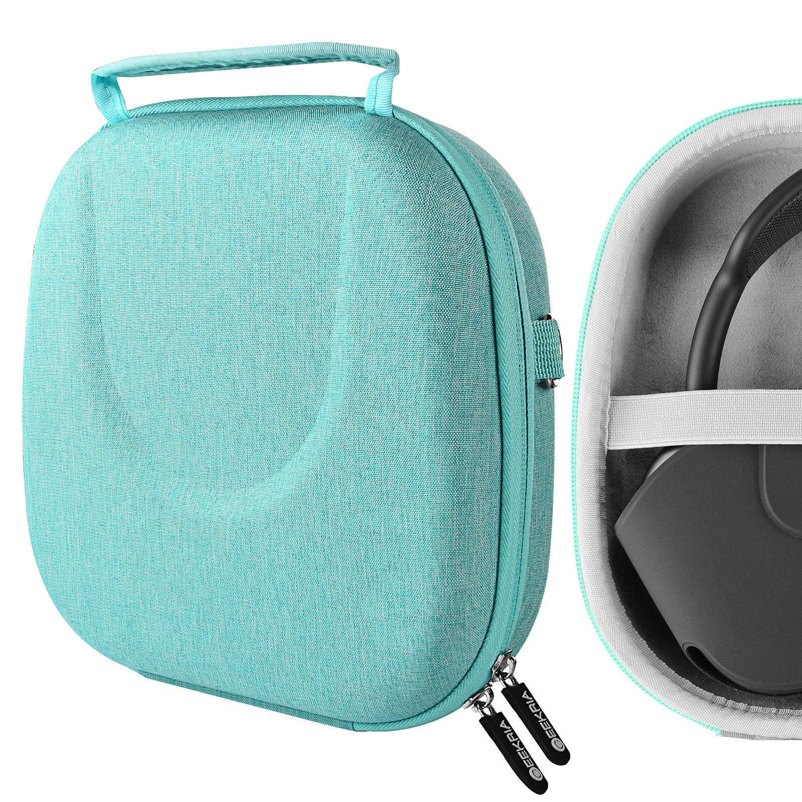 

Geekria Case Shield Headphone Case, Compatible Hard Case for Travel, Hard Shell Case for Apple AirPods Max, with Storage Pouch (Green)
