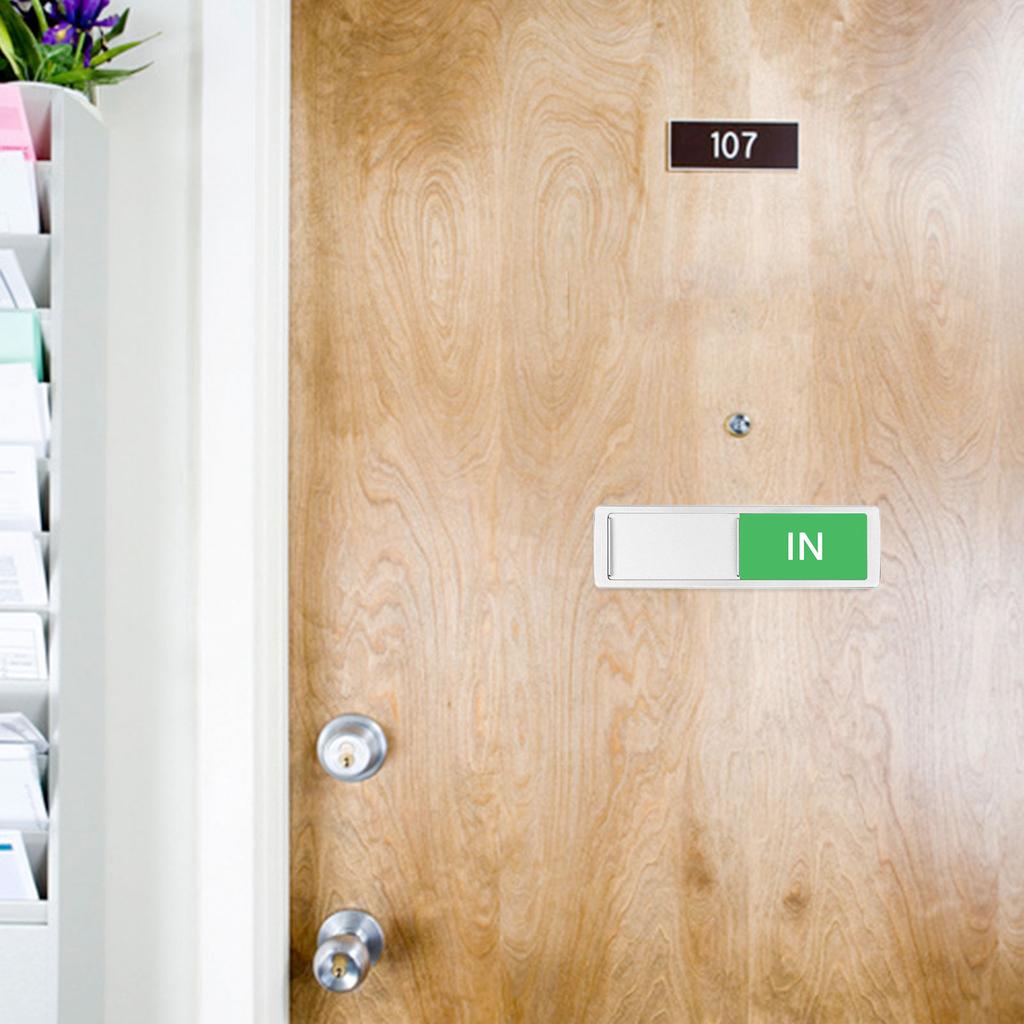 Office Signage Conference Room Display Sliding Door Sign Toilet Hotel Hospital Listing Magnetic Slider Indicator Sign