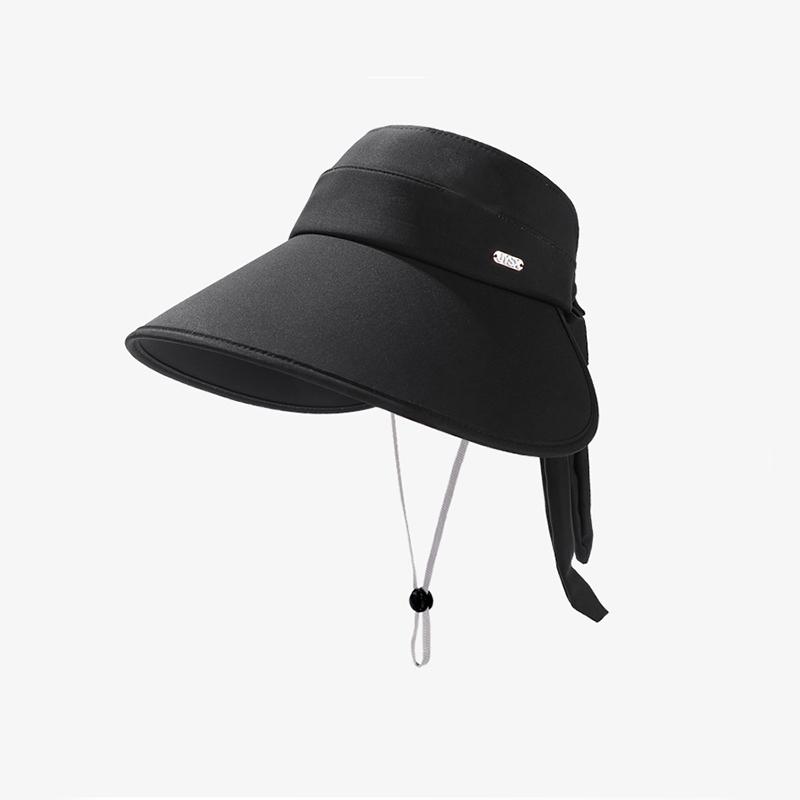 

Versatile Hat Style Wide Brim Minimalist Solid Color Womens Hatscaps Sunbonnet чорний