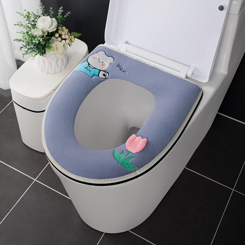 "All-Season Portable Zipper Toilet Seat Cushion"