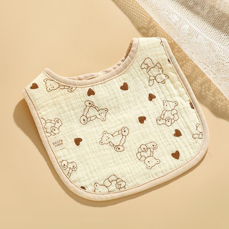 Baby Cotton Bib & Scarf Set - Infant Triangle Design