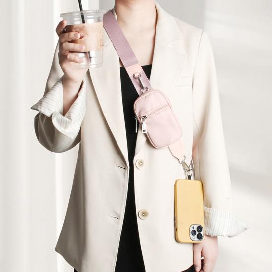 Adjustable Phone Lanyard with Detachable RFID Wallet Crossbody Strap Hands-Free Universal Phone Carrying Case