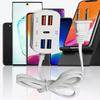 Універсальний зарядний пристрій 4 порти USB PD Type-C Швидка зарядка Стабільний вихід Потовщений роз'єм США
