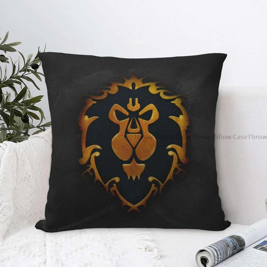Löwen-Symbol Kissen World Of Warcraft Wurfkissenbezug Kissenbezüge Zuhause Sofa Stuhl Dekorativ Rucksack
