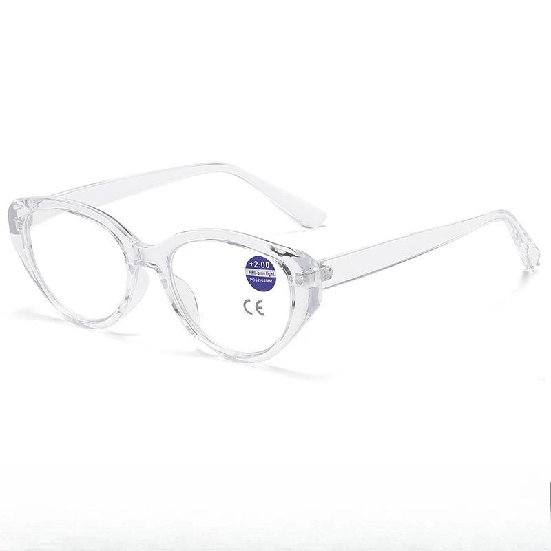 Retro Cat Eye Reading Glasses Unisex Hd Clear Lens Blue Light Blocking Leisure Fashion Eye Protection Eyeglasses 0 To +4.0
