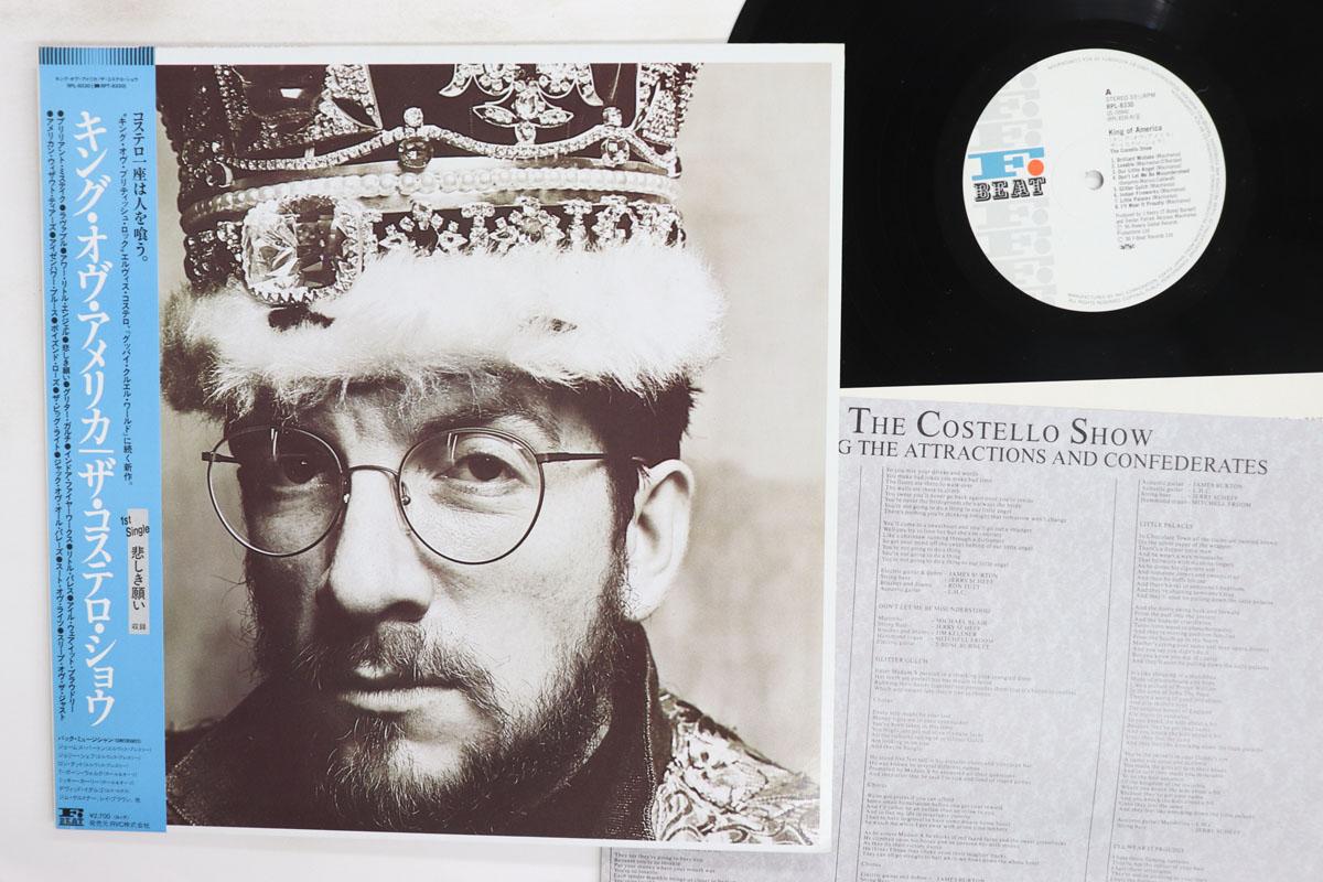 Виниловая пластинка ELVIS COSTELLO King Of America RPL8330 FBEAT 1986 Япония Obi Рок Б/у