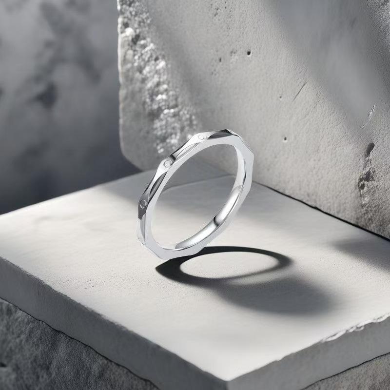Stainless Steel  Rings Plated Knuckle Rings For Lady waterproof Minimalist  Rings For Women 5