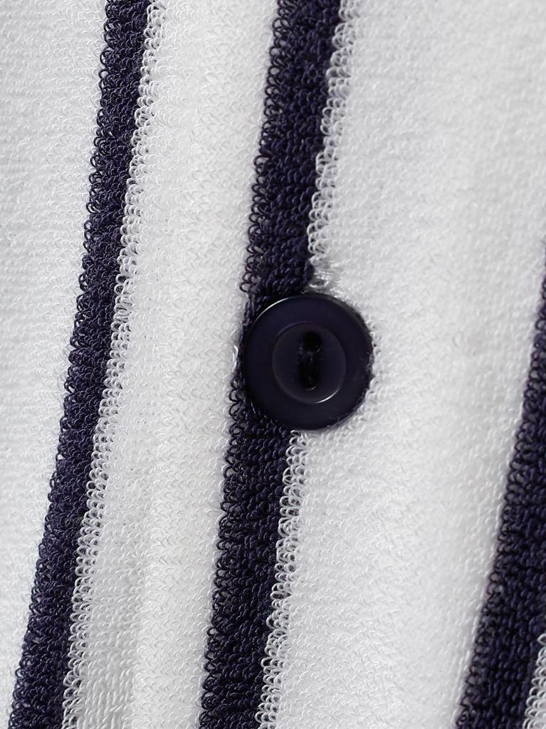 Gelato Pique HOMME Striped Pile Shirt PMCT252365 OWHT M Cool-Touch