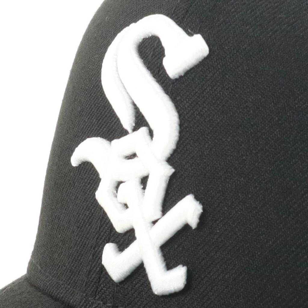 New Era 59FIFTY Chicago White Sox Black Pre-Curved Cap, 62.5cm