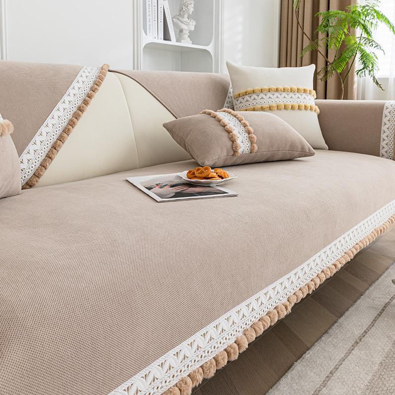 Chenille Sofa Cushion Four Seasons Universal Non-Slip Seat Cushions Advanced Light Luxury All-Inclusive Sofa Cover Full Covered