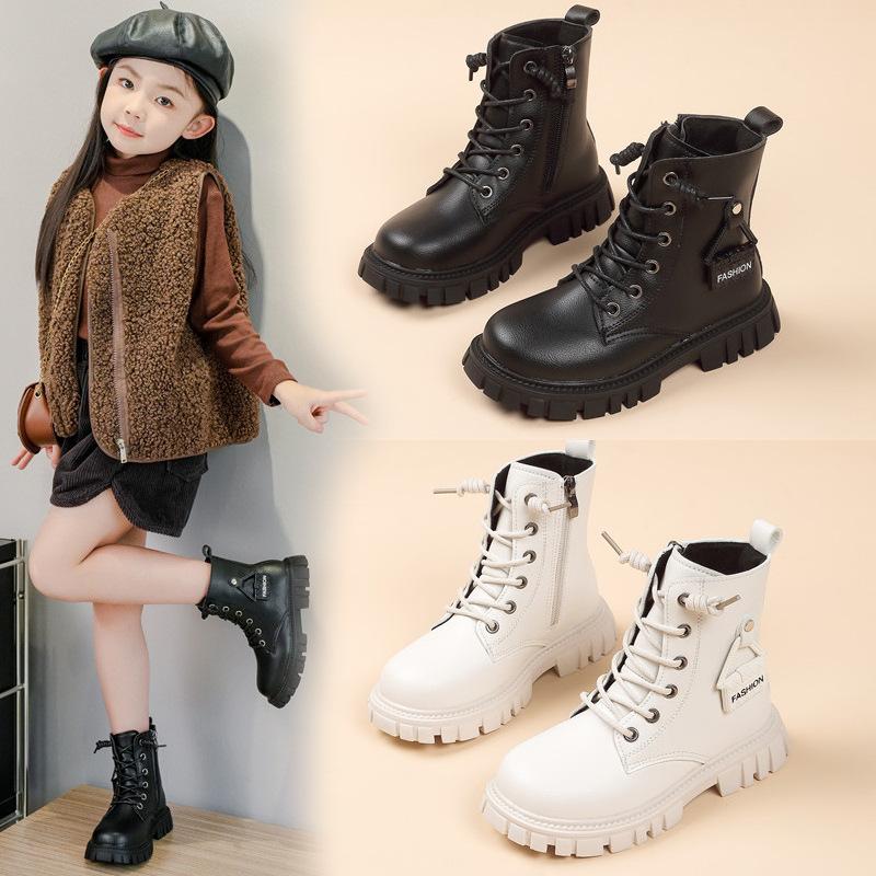 Autumn Girls High-top Leather Boots Princess Bags Decoration Autumn Boots