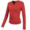 Sports Tops Women's V-Neck Stretchy Quick Dry Yoga Clothing Training Long Sleeve Tight Slim Fitness Clothes