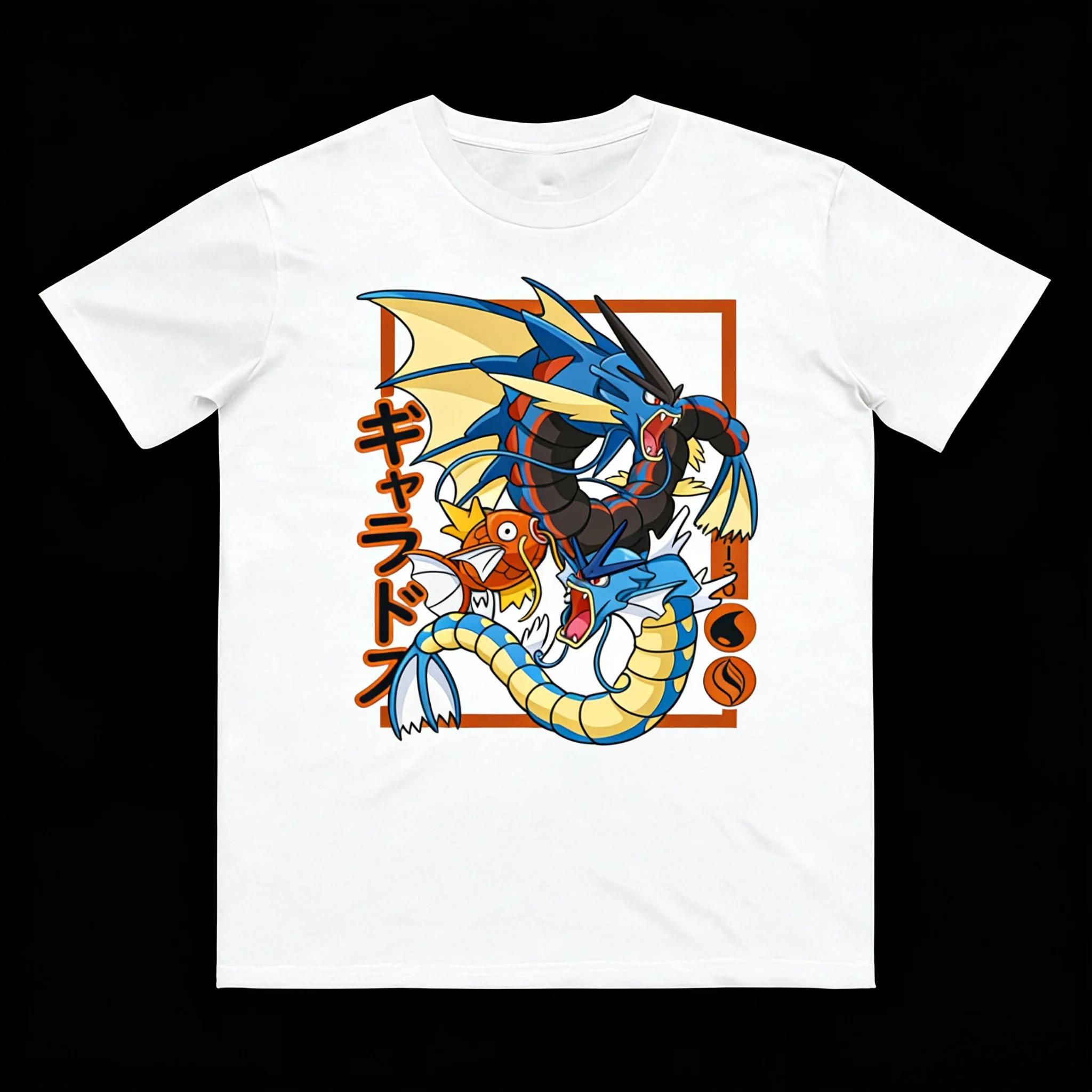 

2026 New Pokmon Palkia Dialga Printed Pure Cotton Tshirt for Unisex and Women Parentchild Summer New Collection Fashion Shirt S