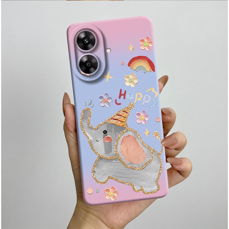 For Realme Note 60 Case Pretty Flower Camera Protector Phone Cover For Realme Note 60 60x Soft Shockproof Case Funda Note60 Etui
